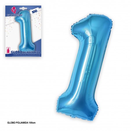 Ballon Polyamide Bleu 1m 1