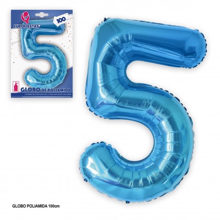 Ballon polyamide 1m bleu 5