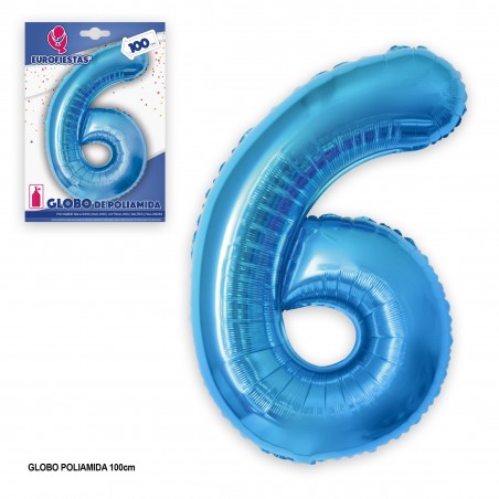 Ballon polyamide 1m bleu 6