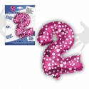Ballon polyamide 2 rose 40cm