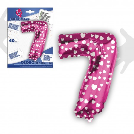 Ballon polyamide 7 rose 40cm