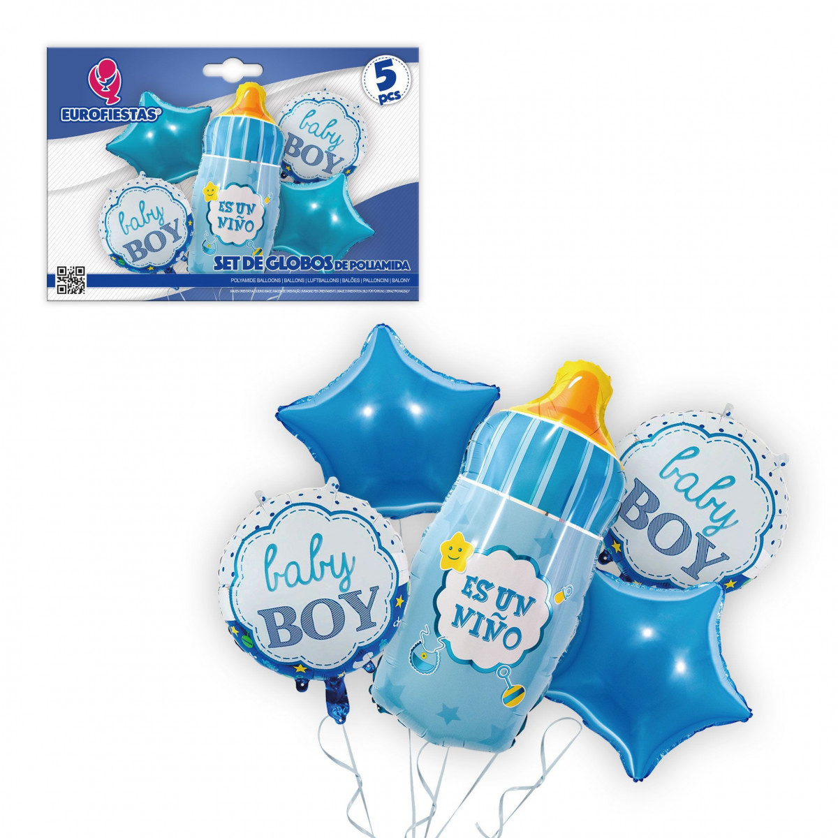 Lot de ballons en polyamide pour biberons bébé garçon