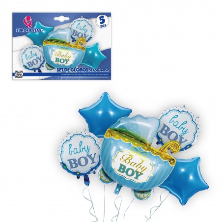 Ensemble de ballons en polyamide pour poussette bébé garçon