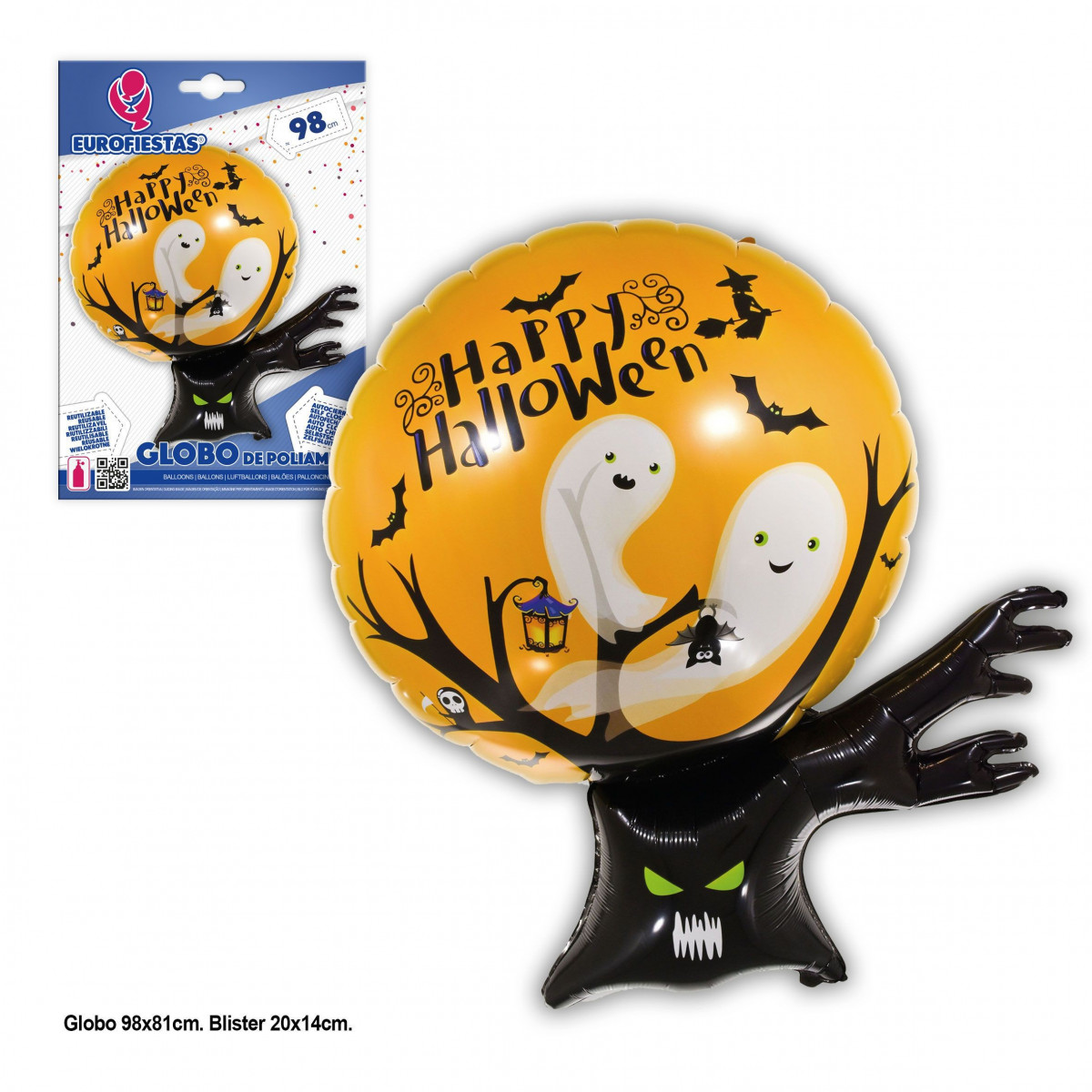 Globos en polyamide 98x81cm arbre Halloween