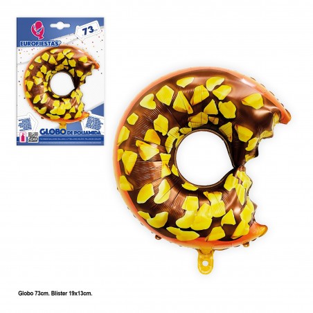 Donut en foil chocolat 73x50cm