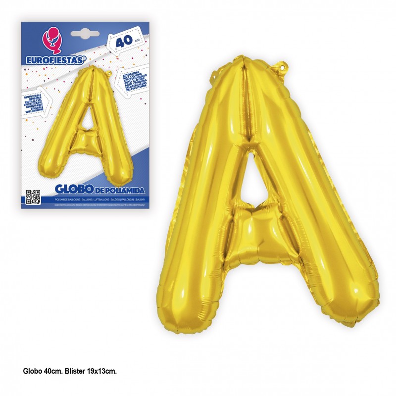 Ballons en polyamide 40cm. l'éclat de l'or