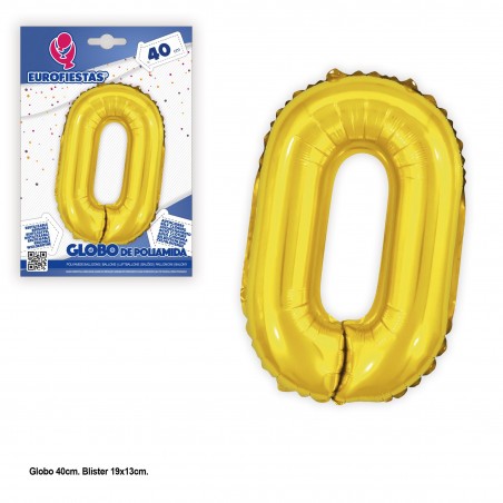 Ballons en polyamide 40cm paillettes dorées ou