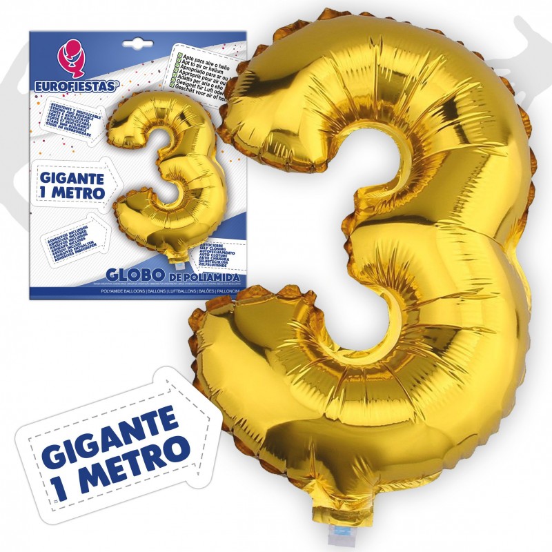 Ballons en polyamide 1m 3 or