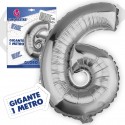 Ballons en polyamide 1m 6 argent