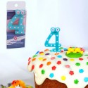 Bougie d anniversaire numéro 4