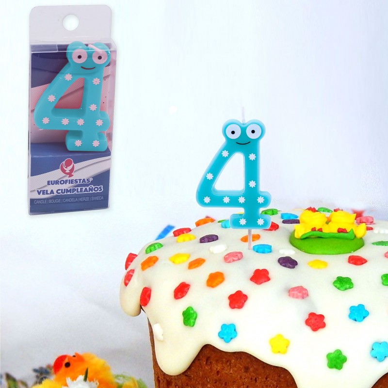 Bougie d anniversaire numéro 4
