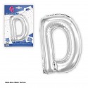 Ballon polyamide 40cm. argent brillant d