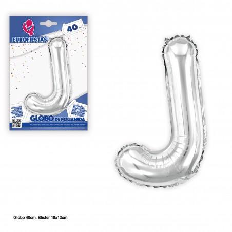 Ballons en polyamide 40 cm argent brillant j