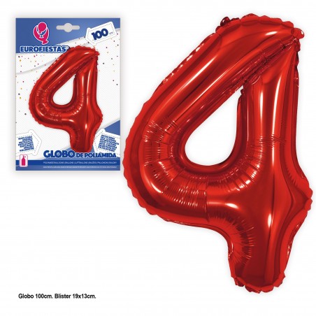 Ballon polyamide 1m rouge 4