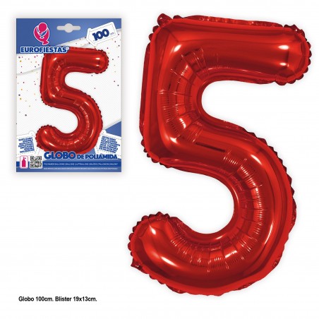Ballon polyamide 1m rouge 5