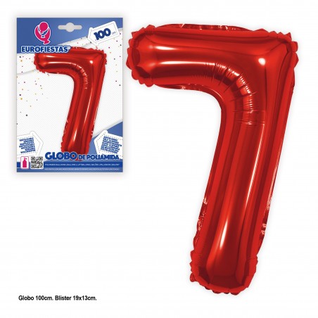 Ballon polyamide rouge 1m 7