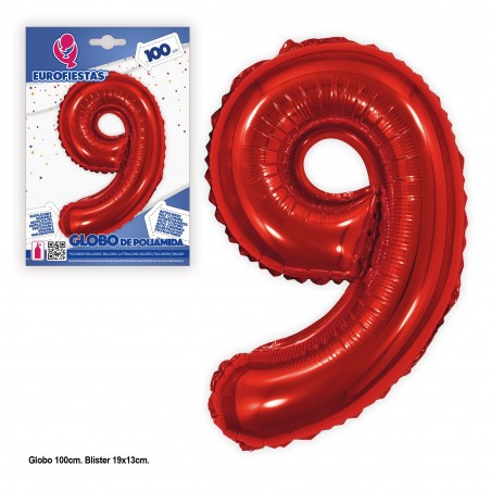 Ballon polyamide rouge 1m 9