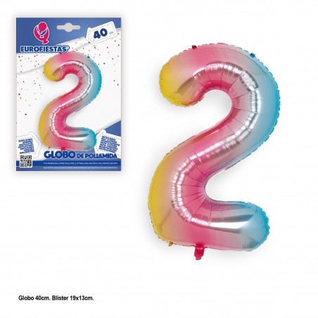 Ballon polyamide 40 cm nuances 2
