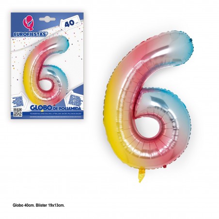 Ballon polyamide 40 cm nuances 6
