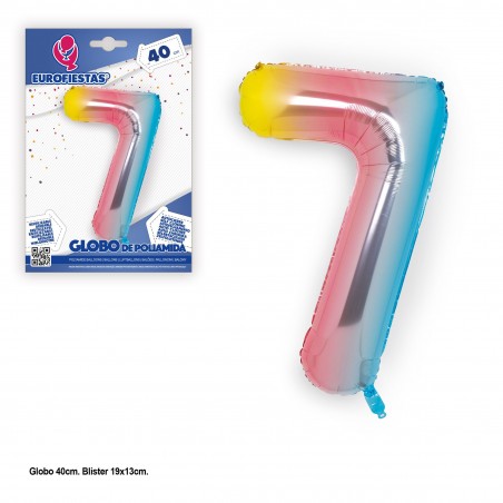 Ballon polyamide 40 cm nuances 7