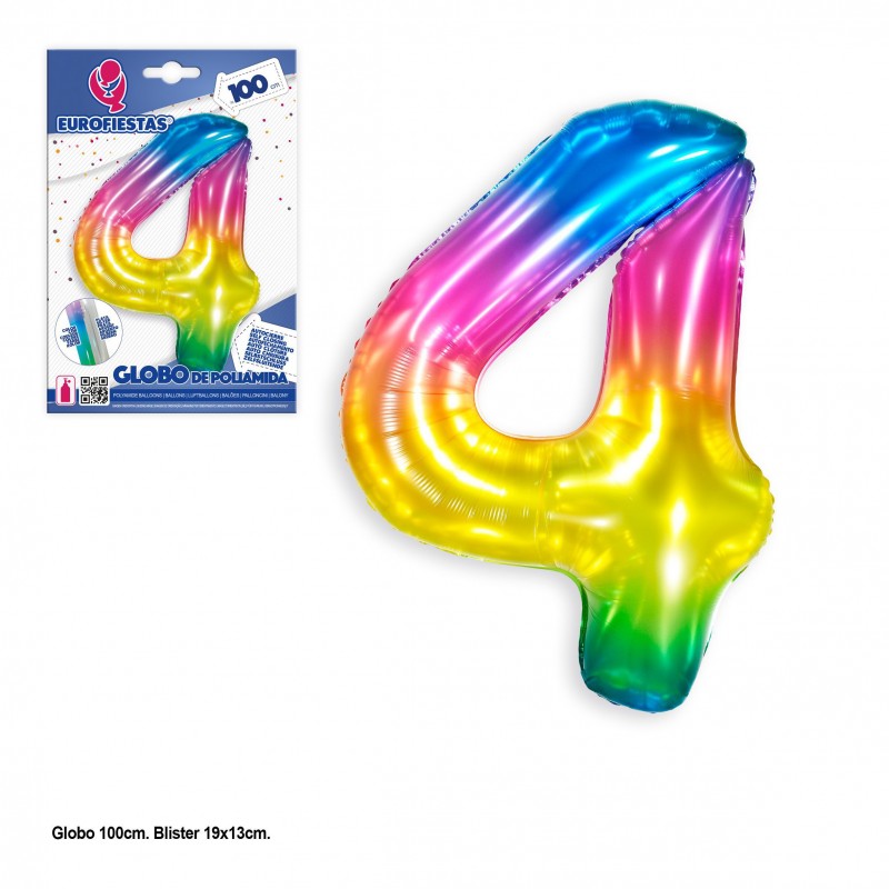 Globe en polyamide 1m couleurs vives 4