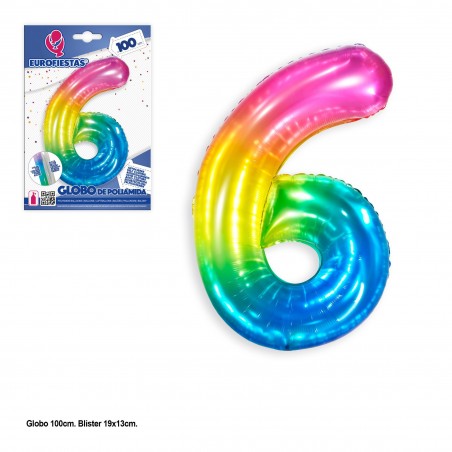 Globe en polyamide 1m couleurs vives 6