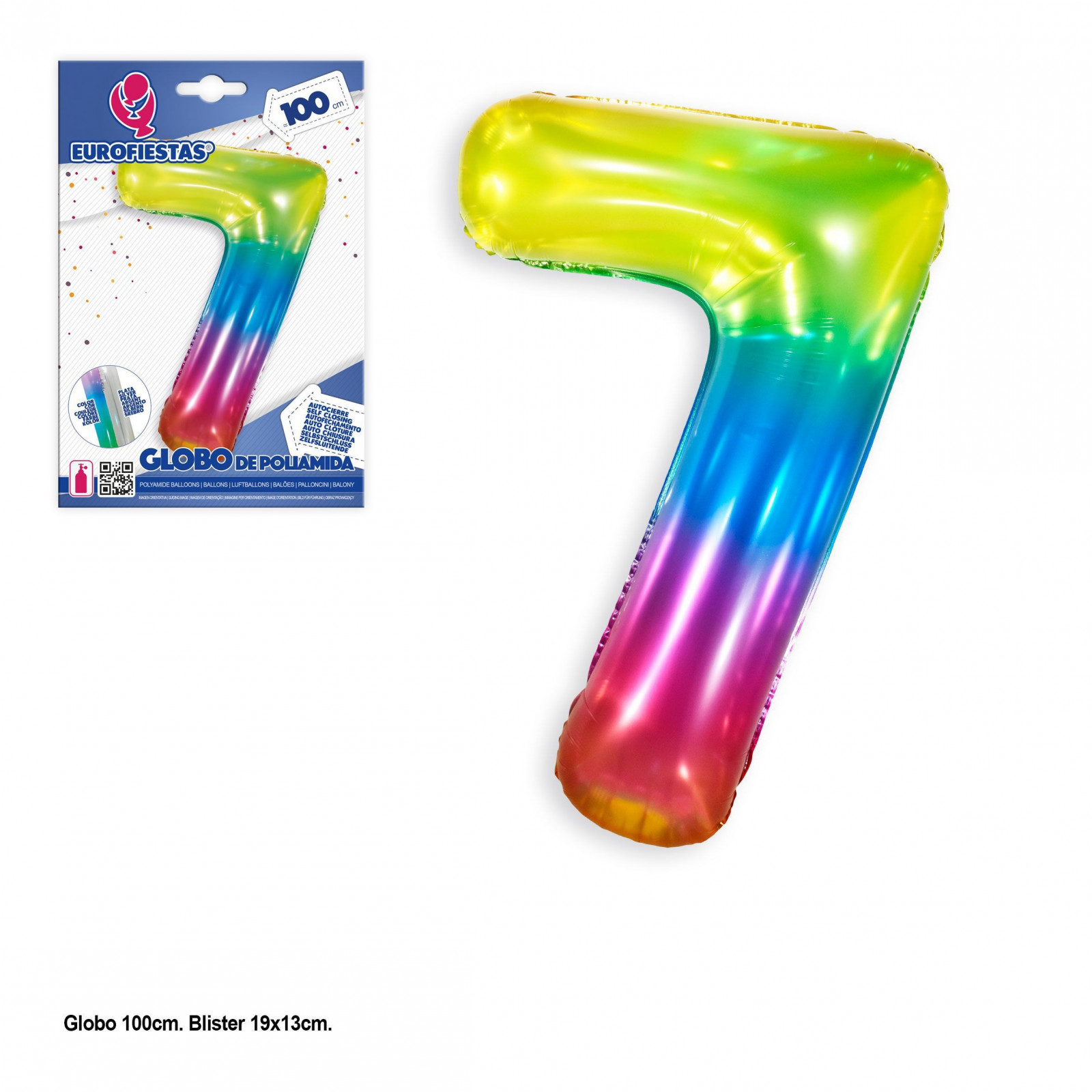 Globe en polyamide 1m couleurs vives 7