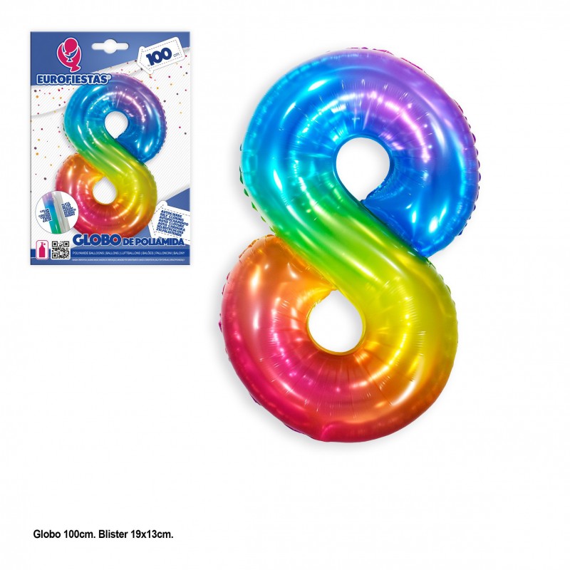 Globe polyamide 1m couleurs vives 8