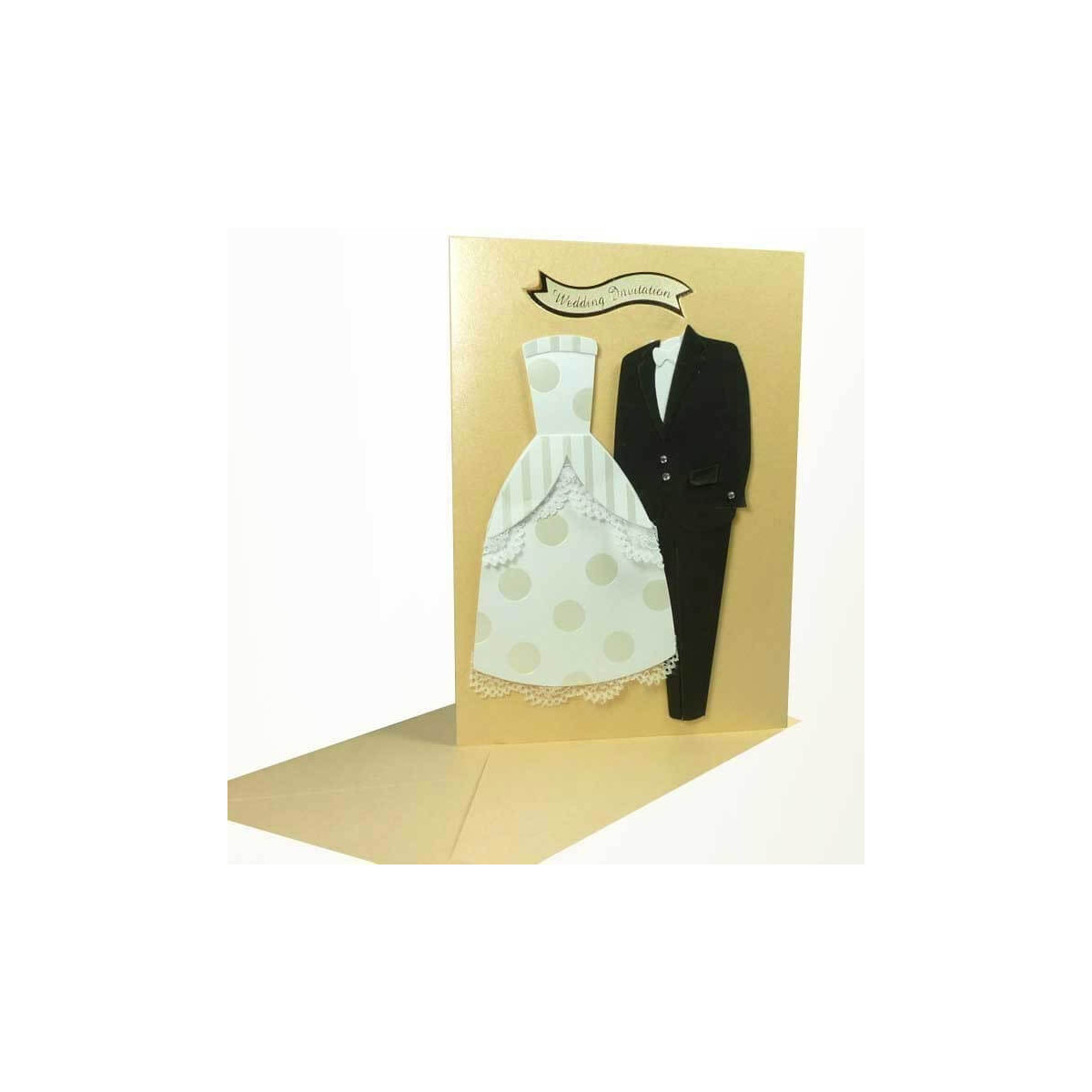Invitations de mariage costume anglais