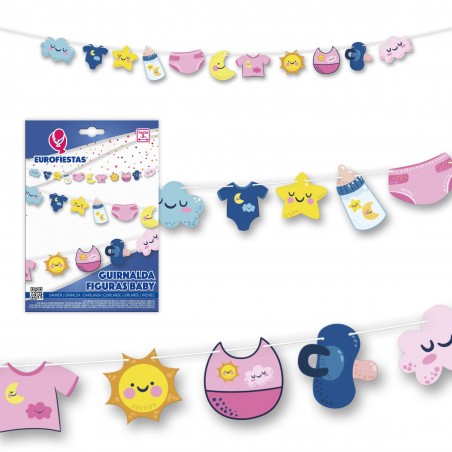 Guirlande baby shower figures
