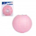 Lanterne ronde 25cm rose