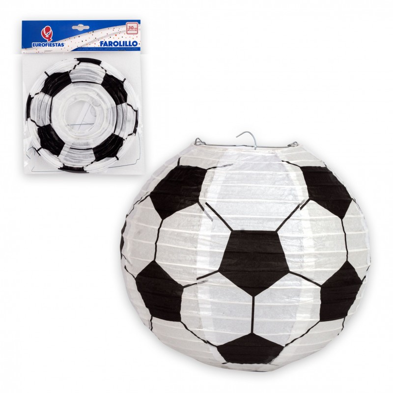 Lantern en Papier 30 cm avec Design de Football