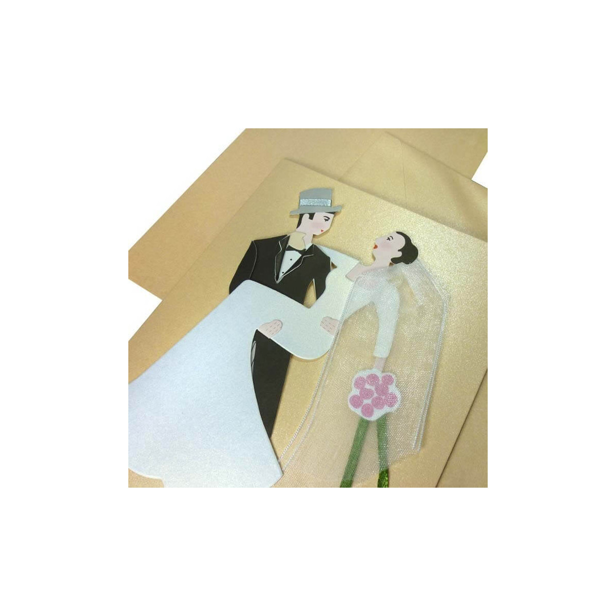 Invitations de mariage pour de beaux mariés