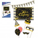 Set anniversaire affiche champagne