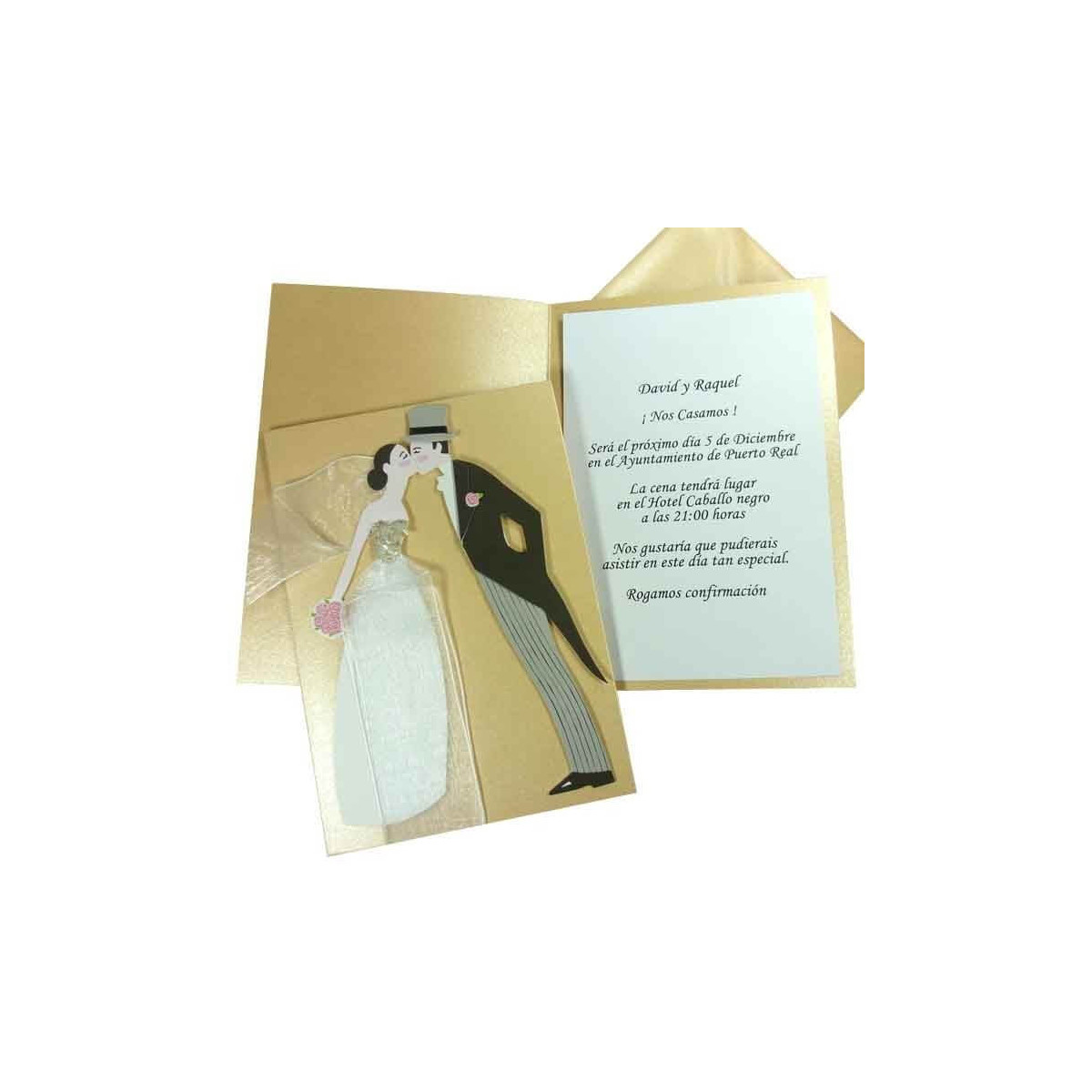 Invitations de mariage Kiss