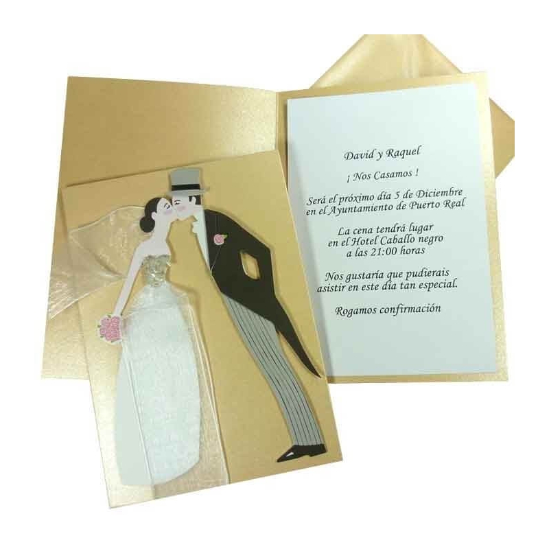 Invitations de mariage Kiss