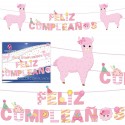 Guirlande joyeux anniversaire lama