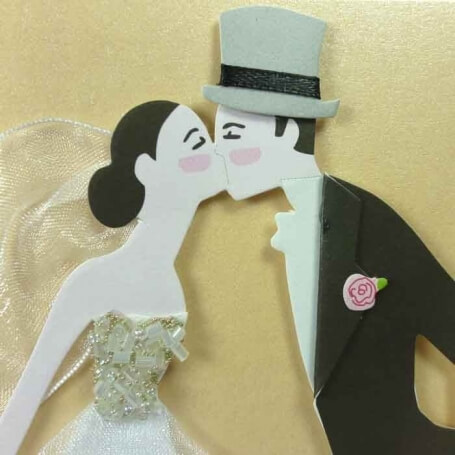 Invitations de mariage Kiss