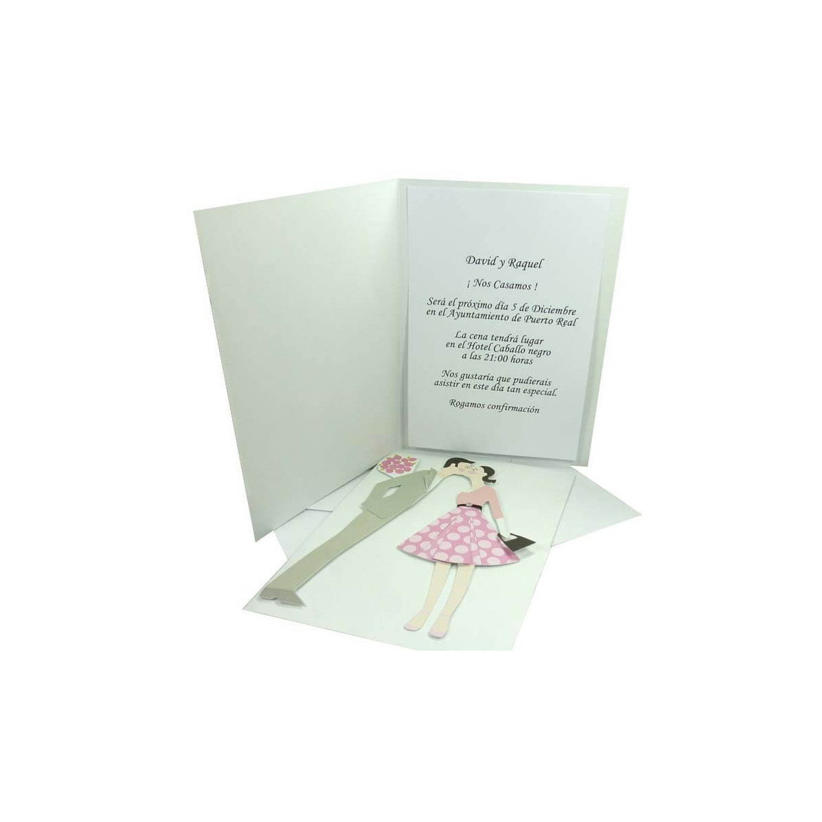 Invitations de mariage baiser