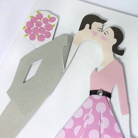 Invitations de mariage baiser