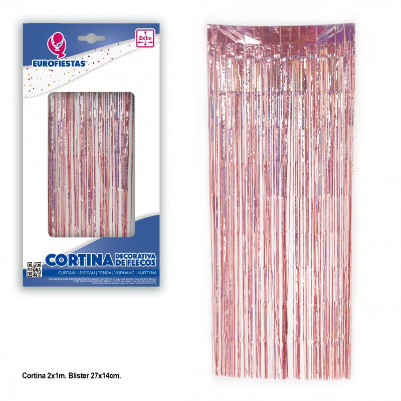 Coupure à franges 2x1 pois roses