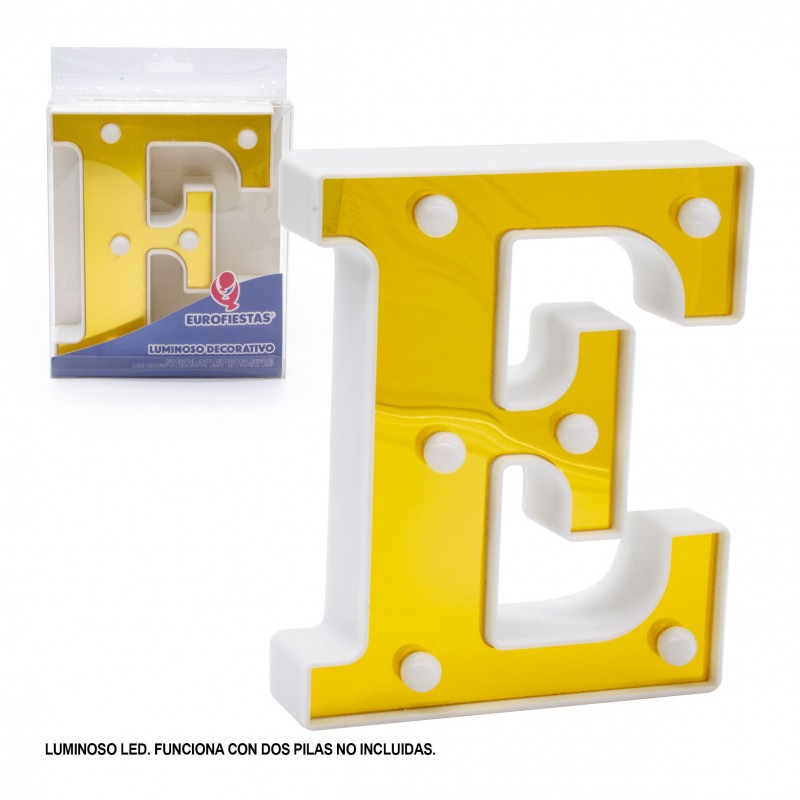 Led lettre 16cm or e
