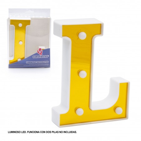 Led lettre 16cm or l