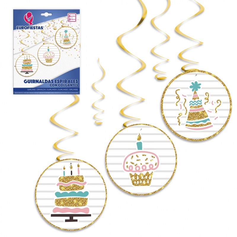Guirlande de bonbons en spirale