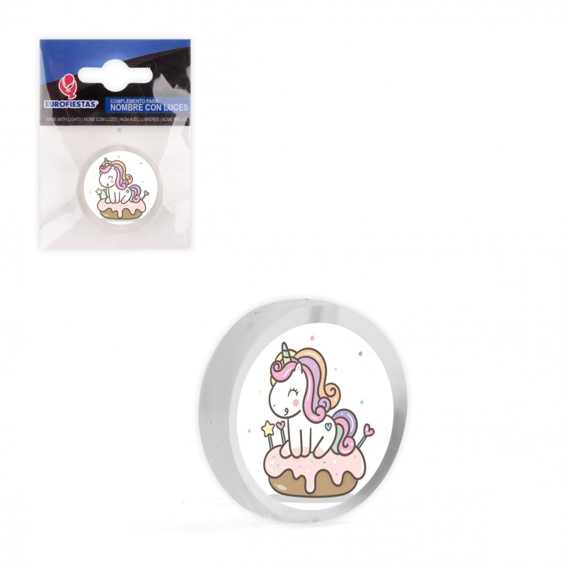 Nom gâteau licorne cercle led