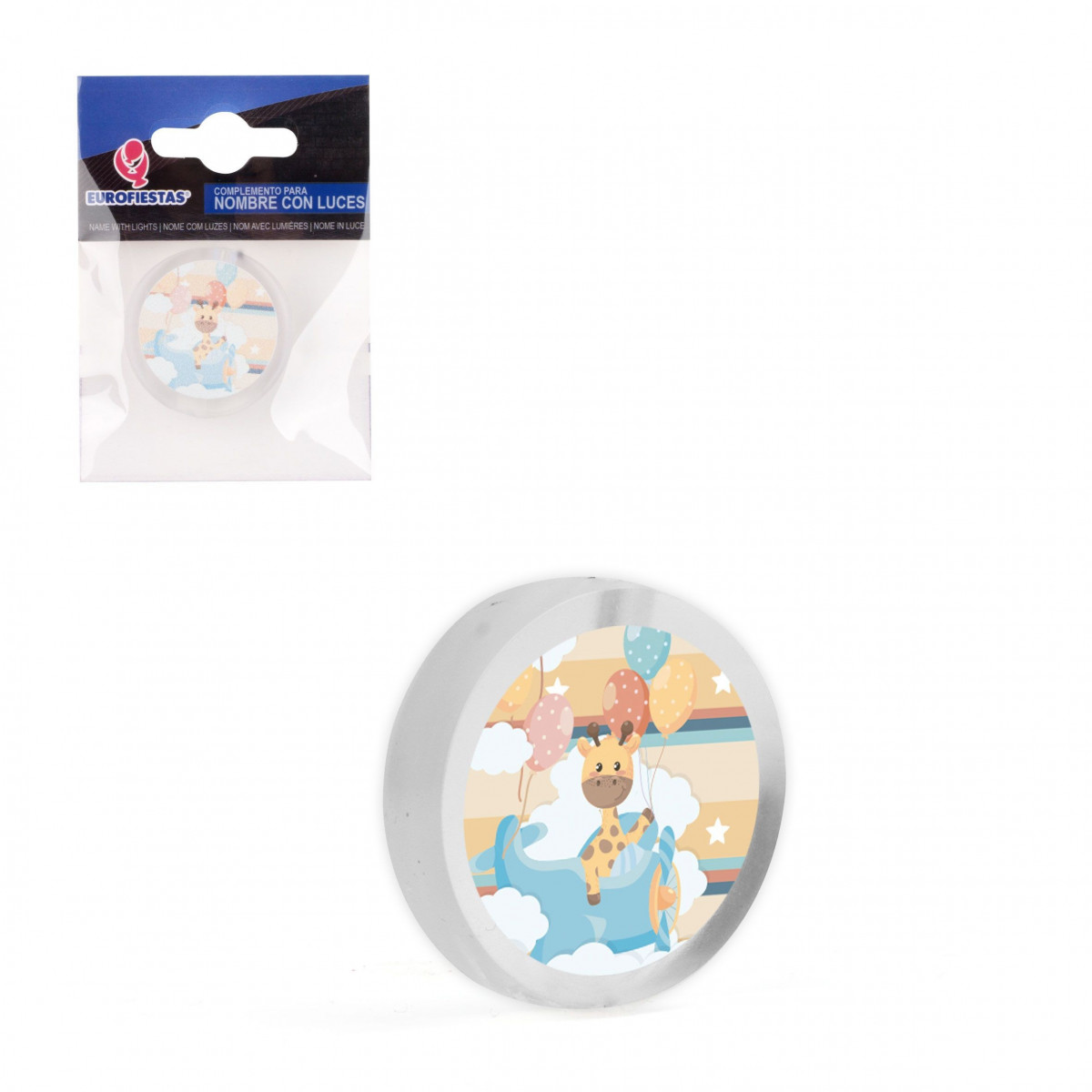 Nom LED cercle girafe