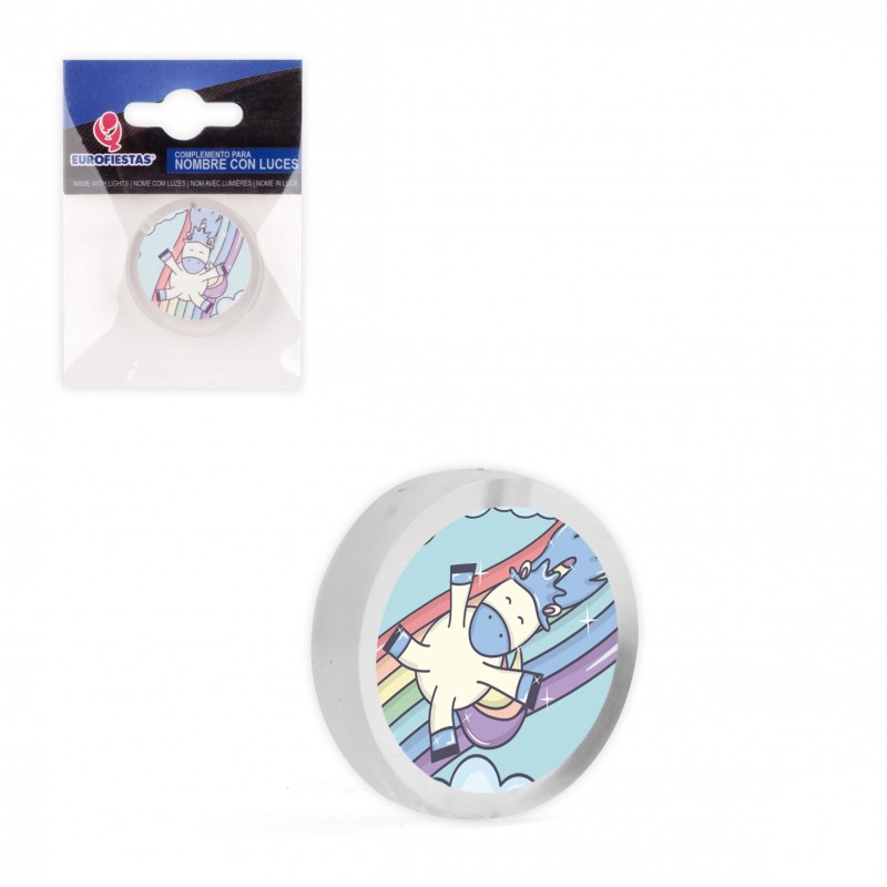 Nom led cercle licorne arc-en-ciel