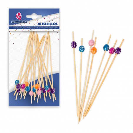20 bâtons de boules de fleurs de 12 cm