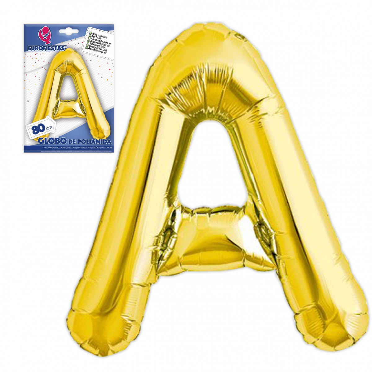 Ballon en polyamide lettre a hauteur 80cm