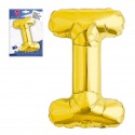 Ballon en polyamide lettre i hauteur 80 cm